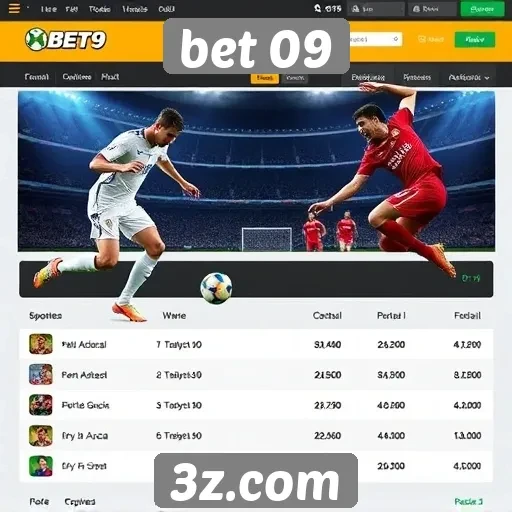 Exploração das opções de apostas esportivas no bet 09