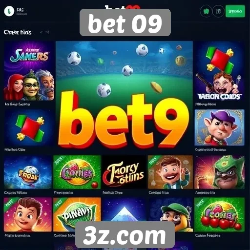 Variedade de jogos disponíveis na plataforma bet 09